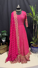 Gulabi Anarkali - Tradition twirls with Elegance